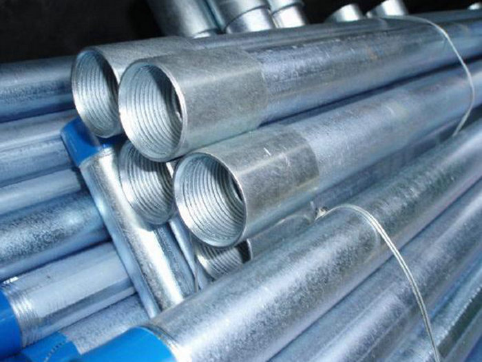 Hot dip galvanized steel pipes